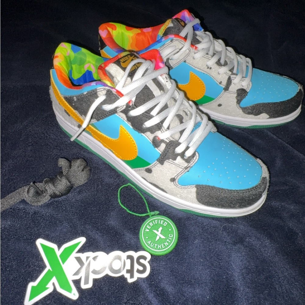 Nike Kids Sneakers - Blue, Orange, and Green